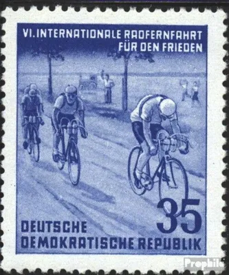 Produktbild von Briefmarken DDR 1953 Mi 356 gestempelt Internationale Radfernfahrt für den Frieden