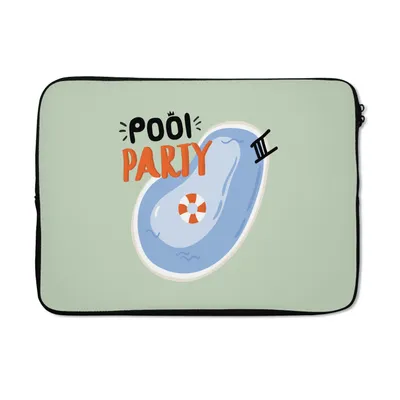 Produktbild von MuchoWow® Laptop Hülle 14 ZollPool - Wasser - Blau Laptoptasche - Laptoptasche - Stoßsicher - Schutzhaube