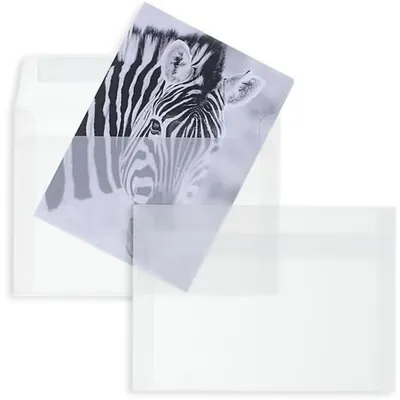 Produktbild von Briefumschläge Offset transparent C6 100g/qm HK VE=100 Stück weiß