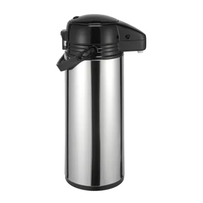 Produktbild von Thermoskanne Kaffeekanne Edelstahl 1,9 Liter Isolierkanne Teekanne Thermo Kaffee Tee Kanne Airpot Pumpkanne Getränkespender