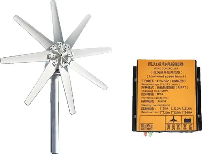 Immagine prodotto di Generatore eolico, potenza 10.000 W, design aerodinamico efficiente, con controller MPPT-A, 3KW-A, 24 V