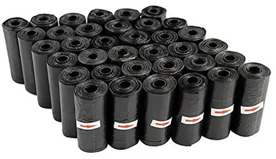 Zdjęcie produktu dla Worki na odchody dla psów - worki higieniczne - 12 rolek - 15 worków na rolkę - 13 x 30 cm - Do użytku z wszelkimi zwierzętami domowymi - Kolor: czarny