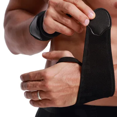 Produktbild von Handgelenkbandage Karpaltunnel - Schwarz - 1 Stück, Größe M - Verstellbare Kompressionsbandage - Für Sport und Alltag