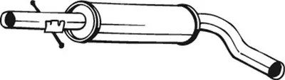 Produktbild von Bosal Mittelschalldämpfer  105-109