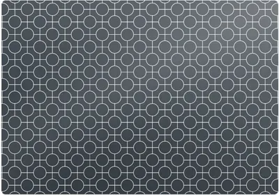 Produktbild von Geometrische Kreise – Bodenschutzmatte – Stuhlunterlage 100x70 cm – Rutschfest – Hartbodenmatte