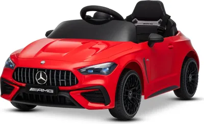 Produktbild von Elektrisches Kinderfahrzeug Mercedes CLE 12V mit Hinterradantrieb, rot, Einsitzer, Lithium-Akku, LED-Beleuchtung, breiter Sitz, 2,4-GHz-Fernbedienung, MP3-Player mit USB/AUX-Eingang und Bluetooth-Verbindung, ORIGINAL-Lizenz