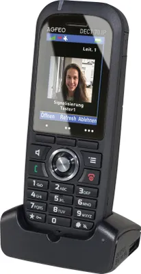 Immagine prodotto di AGFEO DECT 70 IP - Microtelefono cordless - con interfaccia Bluetooth - IP-DECT - Nero
