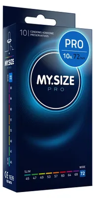 Immagine prodotto di MY.SIZE PRO Preservativi Elite taglia 8, 72 mm, XXXL, 10 Pezzi, vestibilità perfetta e dimensioni adatte a tutti