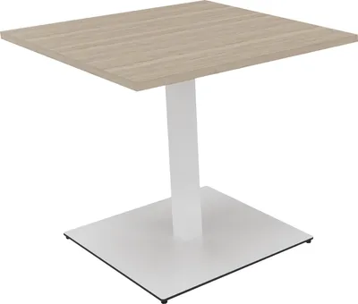 Produktbild von Bespr.ti Rechteck Tellerfuß Quadrat B800xT8000xH720 ws/Eiche