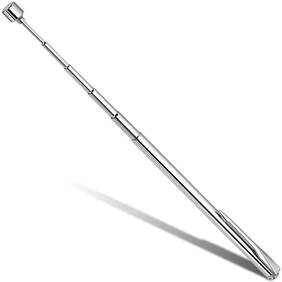 Produktbild von Magnetstab, teleskopierbarer Magnetstab aus Edelstahl, Magnetgreifer, Teleskopmagnet, starker Stabmagnet bis zu 64 cm für Schlüssel, Münzen, Schrauben, Stifte und Metallteile.