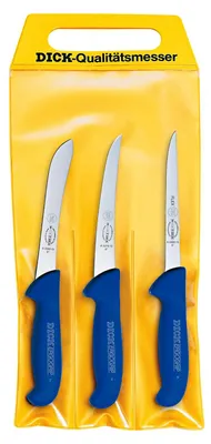 Immagine prodotto di F. DICK Fleischer-Messer Set ErgoGrip 3tlg, 2 Ausbeinmesser und 1 Sortiermesser