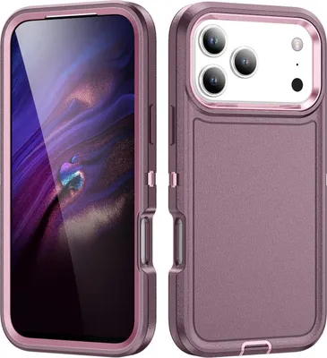 Produktbild von Mobigear Rugged iPhone 17 Pro Hülle Hardcase Backcover Stoßfest - Lila