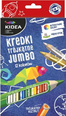 Produktbild von Trojhranné farebné ceruzky 12 farieb Kidea