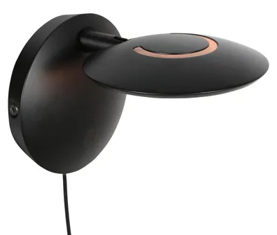 Zdjęcie produktu dla Steinhauer Exclusive - kinkiet - Zenith2 - czarny - tworzywo sztuczne metal - Ø 15cm - LED - 4396ZW
