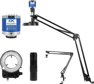 Obrázek produktu pro mikroskop 4K Ultra HD, zvětšení 150x, připojení HDMI a USB, sada 4K Ultra HD A