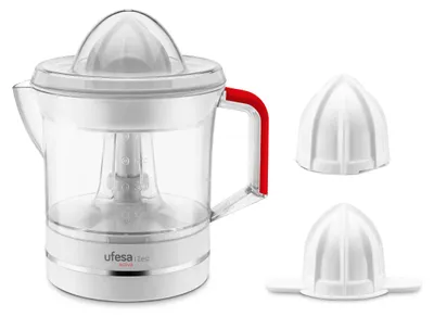 Produktbild von Ufesa Zest Elektrischer Entsafter, 25 W, 0,7 L Fassungsvermögen, Edelstahlgehäus
