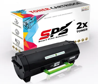 Produktbild von 2x Toner 602 60F2000 Schwarz Kompatibel für Lexmark MX410DE Drucker