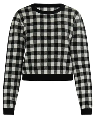 Produktbild von VANJA damen pullover - schwarz weiss, XS