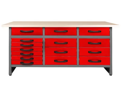 Produktbild von ONDIS24 Werkbank Konny 160 cm rot H85