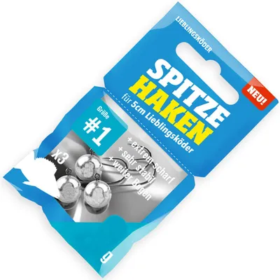 Produktbild von Lieblingsköder Spitze Haken Gr. 1 - 3 Jighaken, Gewicht:3g
