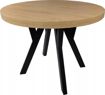 Obrázek produktu pro Rozkládací kulatý dubový stůl CORBRIDGE Ø90+50+50 cm