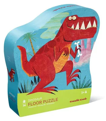 Imagen del producto de Rompecabezas de madera con forma de dinosaurio, marca Crocodile Creek, con 36 piezas
