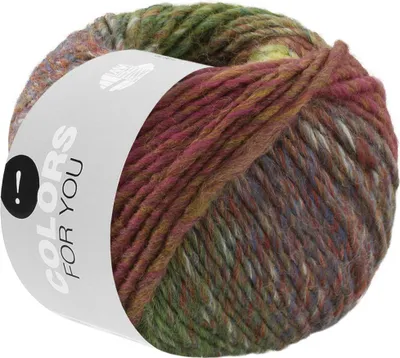Produktbild von Lana Grossa - Colors For You 0157 orange zartblau limette dunkelgrün oliv graugrün fuchsia marine