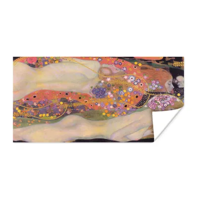 Obrázok produktu pre MuchoWow® Plagát - Vodné hady II - obraz, Gustav Klimt - 90x60