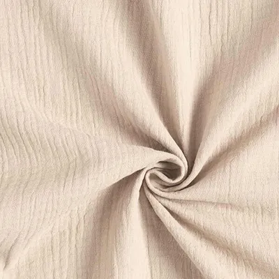 Image de Double gaze en coton beige 50 cm Tiny - 50 x 130 cm - Beige | par Craft Loom