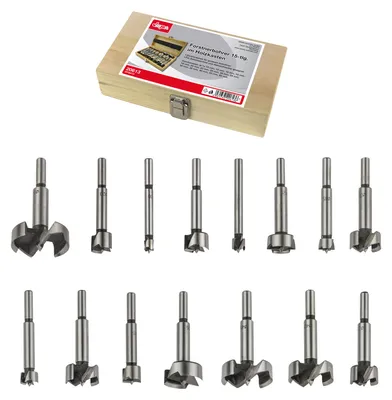 Produktbild von Forstnerbohrer 15tlg. im Holzkasten