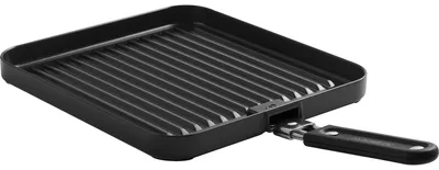 Produktbild von Cadac Gerippte Universal-Grillplatte für 2-Cook 3 aus Aluminium mit Griff 25 x 27 cm 98710C