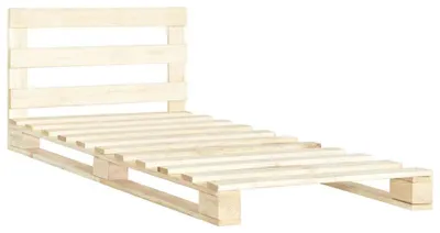 Produktbild von vidaXL Palettenbett Massivholz Kiefer 90×200 cm