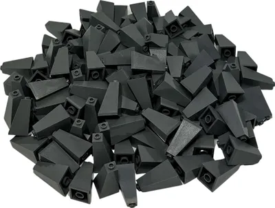 Image de LEGO® 2x2x3 Tuiles Coin Gris Foncé pour maison, bâtiment - 3685 NOUVEAU  Quantité 50x