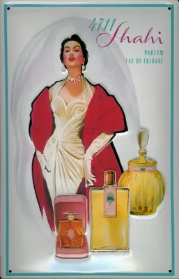 Produktbild von Blechschild 4711 Shahi Eau de Cologne kölnisch Wasser Parfum Schild Werbeschild Nostalgieschild