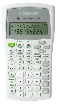 Produktbild von Texas Instruments TI-30 XIIB Schulrechner, weiß