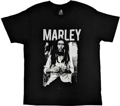 Image de Bob Marley Black & White Black L T-shirt
