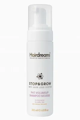 Produktbild von Hairdreams Stop & Grow pht volumeup shampoo mousse gegen Haarausfall 200 ml