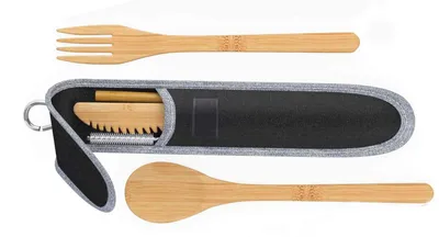 Produktbild von Origin Outdoors Besteckset 'Bambus'