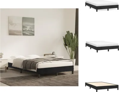 Immagine prodotto di vidaXL Struttura letto nera 120x200 cm in velluto - Letti e strutture letto