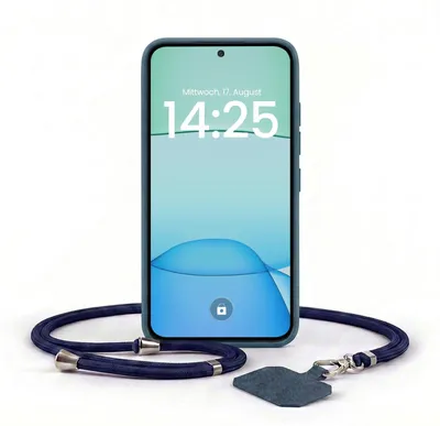 Produktbild von Handyhülle für Xiaomi Redmi 13 mit Handykette Band Kordel Hülle Case Schutzhülle Blau