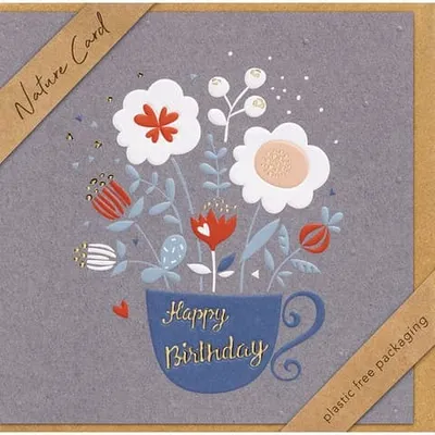 Produktbild von Geburtstag - Nature Cards - unverpackt - Glückwunschkarte im Format