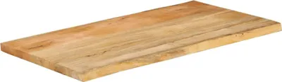 Image de vidaXL Plateau de table avec bord d'arbre 110x60x3,8 cm bois massif mangue