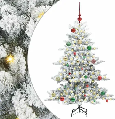 Immagine prodotto di Albero di Natale Artificiale con Rami Pieghevoli Bianco 150 cm