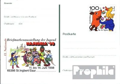 Produktbild von Belege Ganzsachen BRD (BR.Deutschland) 1998 PSo53 Sonderpostkarte gefälligkeitsgestempelt  Najubria 98
