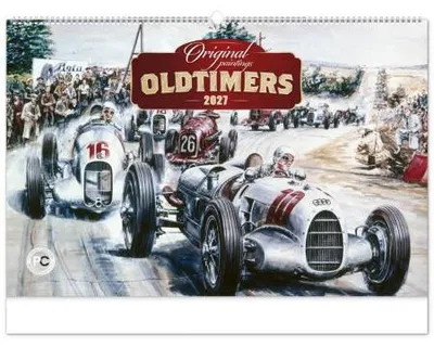 Obrázek produktu pro NOTIQUE Nástěnný kalendář Oldtimers – Václav Zapadlík 2027, 64 x 42 cm