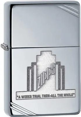 Produktbild von Zippo Vintage Benzinfeuerzeug mit Gravur - Neu 2021