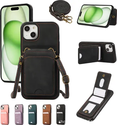 Image de INF Étui pour téléphone 14 Plus avec porte-cartes et dragonne