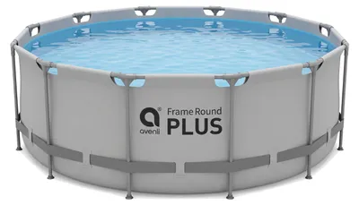 Produktbild von Avenli Frame Plus Pool 366x100cm, Aufstellpool rund, ohne Pumpe, grau