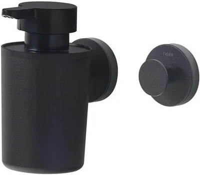 Produktbild von Urban Wandhalter für Handtücher, groß, schwarz, mit austauschbaren Ringe