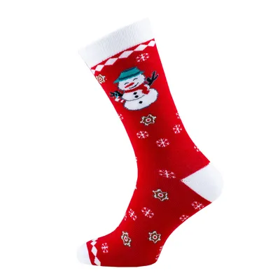 Zdjęcie produktu dla Skarpety świąteczne Star Socks Snowman czerwone rozmiar 39-42